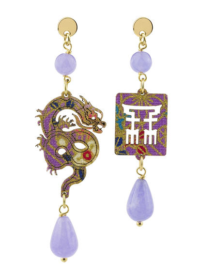 lilac-mini-brass-dragon-earrings